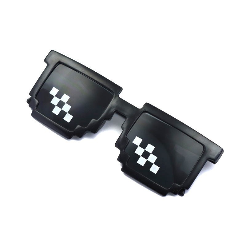 Funny printed mosaic glasses Sand sculpture Cool children sunglasses anime Personality society Brother sunglasses wholesale - Square mosaic