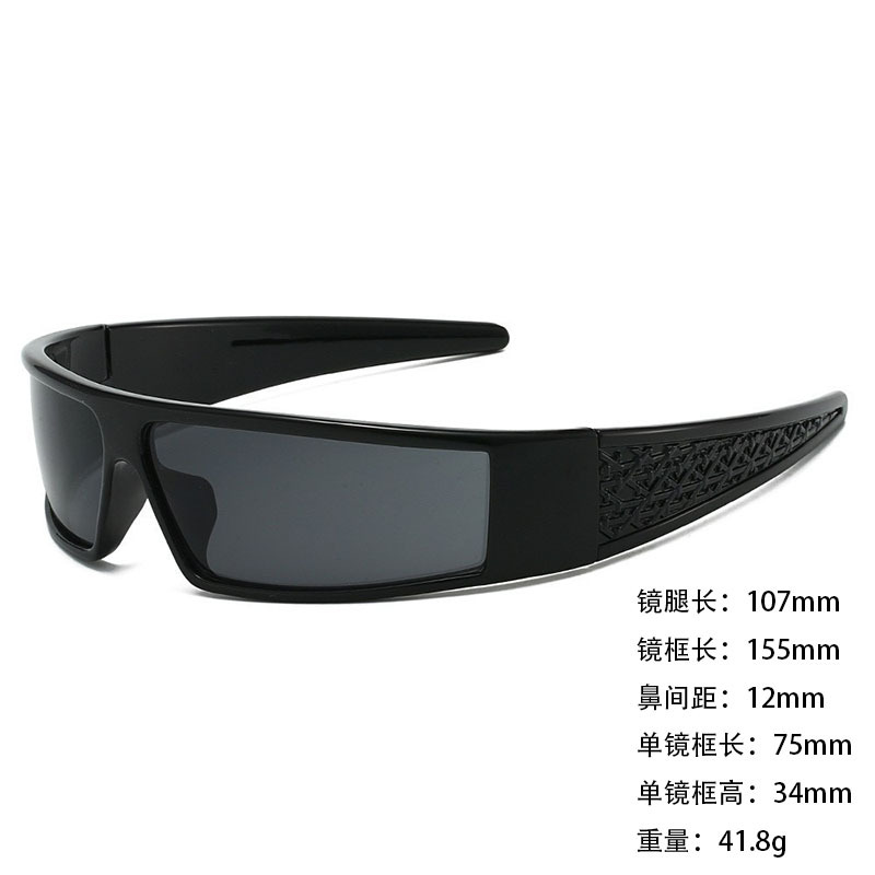 发箍墨镜发卡眼镜防风街拍酷男女辣妹太阳镜防紫外线uv400批发 - 发箍黑框黑片