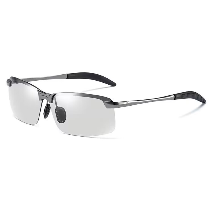 男士感光变色开车驾驶司机专用日夜两用钓鱼墨镜偏光太阳镜3043 - 3043偏光枪框（变色镜）