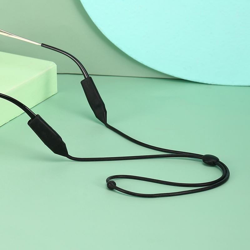 Glasses anti slip rope hanging rope, children's anti falling rope hanging neck, glasses rope, sunglasses hanging chain, anti falling presbyopia glasses anti losing rope - black