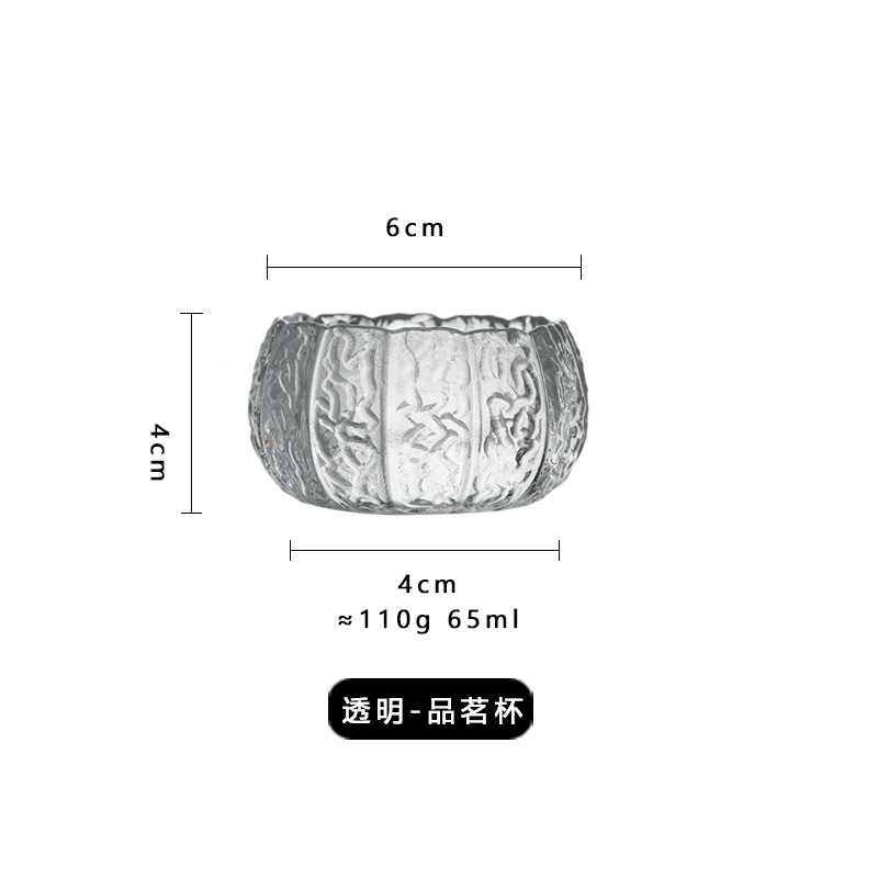 Домой Новый китайский легкий и роскошный высококачественный чайный сервиз Новый термостойкий стеклянный туман - Чайная чашка из тыквы