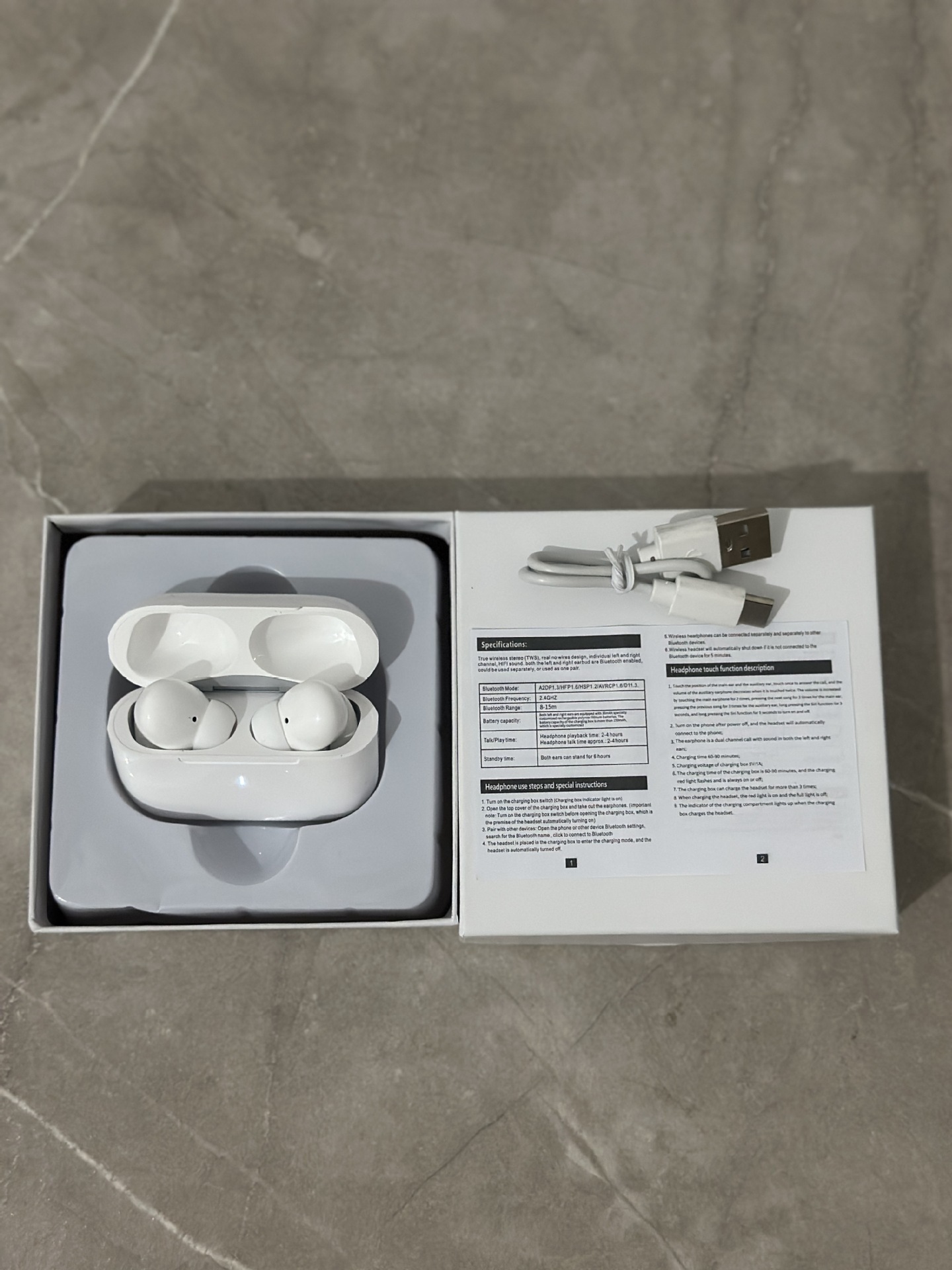 华强北全新AIR |5代蓝牙耳机无线蓝牙耳机降噪无线顶配高音质批发