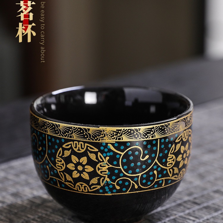 Ретрокерамика лентяй каменная мельница автоматический чайный набор вращающийся из воды домашняя гостиная офис кунг фу завариватель чая - Чайная чашка 60 мл одна