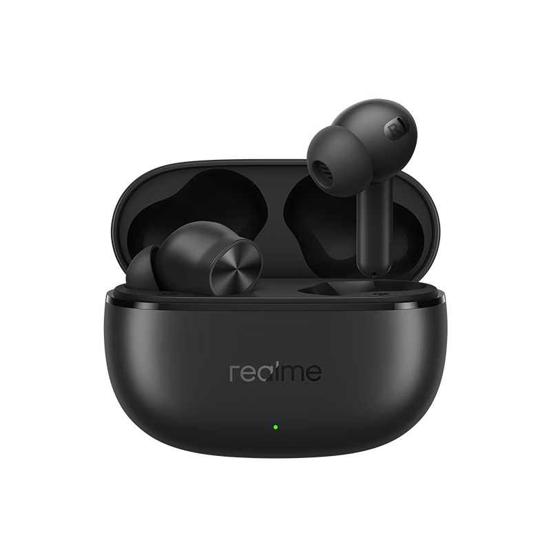 Realme Я Buds T200x TWS Беспроводные наушники Bluetooth 5.4 Активное снижение шума IP55 Водонепроницаемость 4 - Подлинный Buds T200x Черный