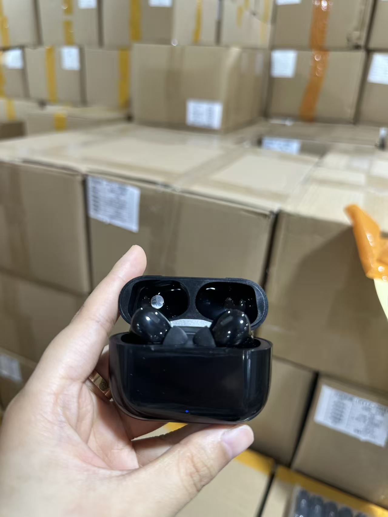 2025新款蓝牙耳机无线华强北顶配五代耳机代运动降噪蓝牙耳机批发 - 至尊版-5代黑色