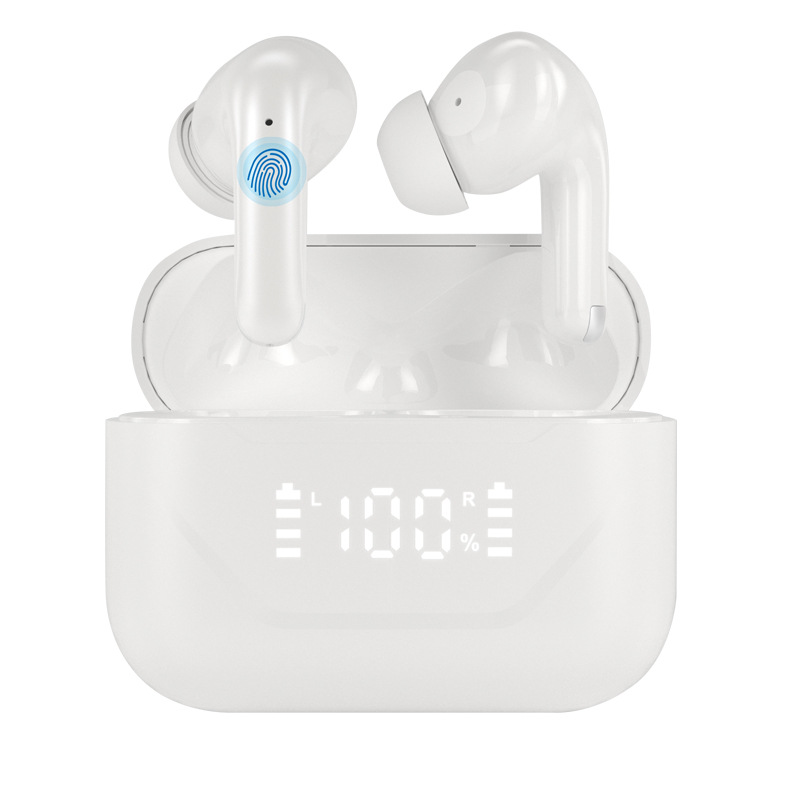 2025新款入耳式ANC+ENC双唛智能降噪无线蓝牙耳机华强北高音质 - 白色