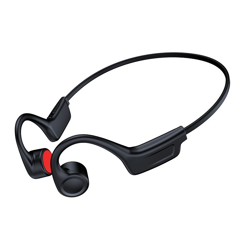 X22 True Bone Conduction Sports Earphones 32GB Memory IPX8 Deep Waterproof Swimming, Running, Cycling Bluetooth Earphones - G01 Black [Life Waterproof]