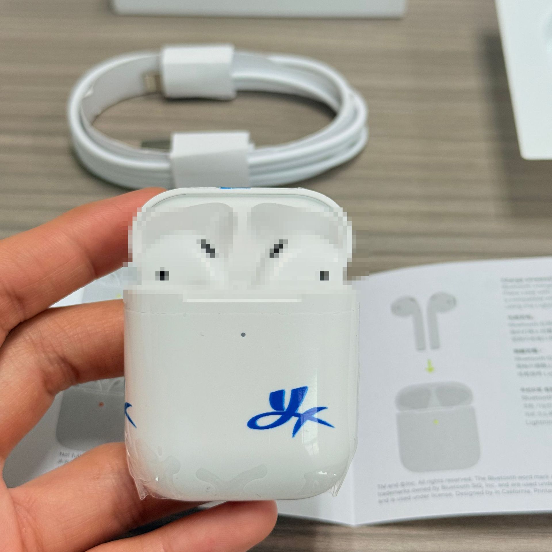 Huaqiangbei Foreign Trade Exclusive Air2 True Wireless Bluetooth Earphones ENC Noise Reduction Full Function Long Range TWS Earphones - bare metal/Second generation [Jelly Simplified Version]