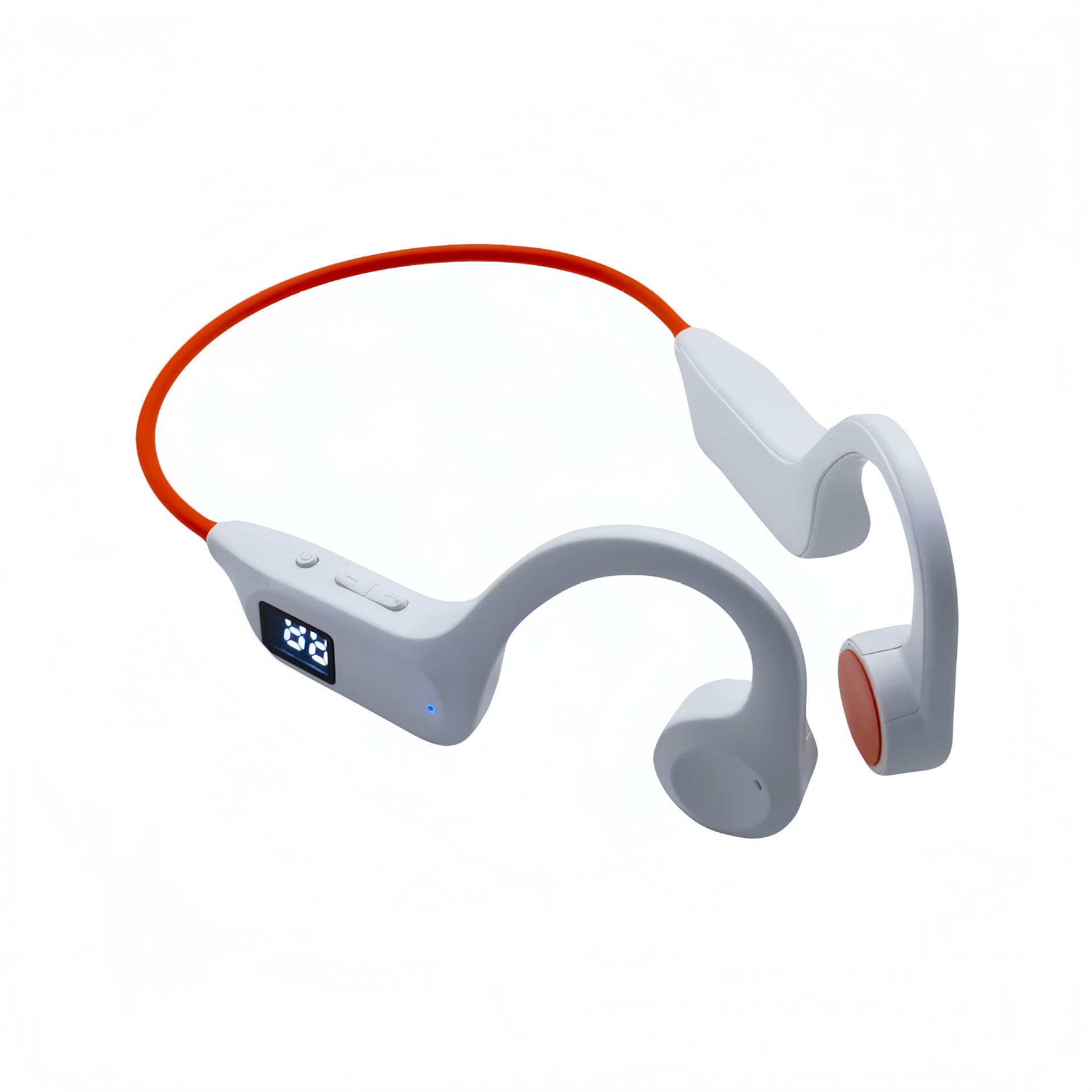 X7 Air Conducted Bluetooth Earphones No In Ear Long Range Cycling Running Sports Wholesale Wireless Ear Hanging Type - white-orange