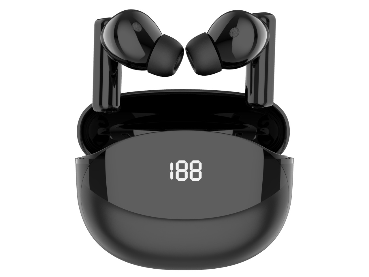 Mate80无线蓝牙耳机降噪TWS跨境运动入耳式 F9 M10 A6S 蓝牙5.3 - MATE80PRO黑色普通版