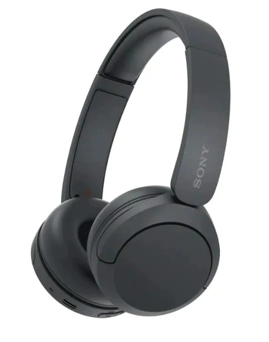 WH-CH520无线蓝牙耳机头戴式折叠通话耳麦带LOGO跨境私模 - 黑色