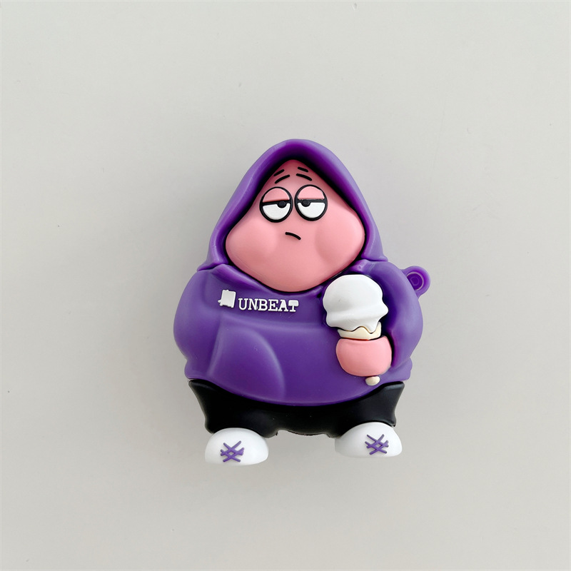 Губка Боб с защитным чехлом airpods pro3 4 поколения Apple Bluetooth гарнитура симпатичная - Гардерейская звезда + крючок/Airpods 4 поколения