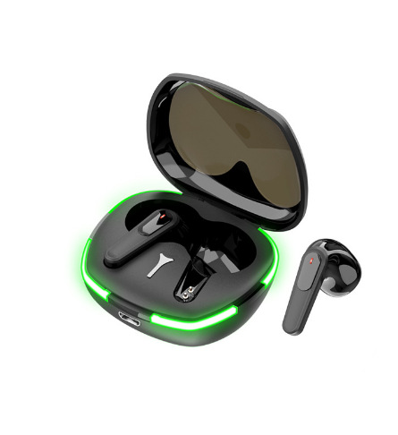 爆款PRO60电竞游戏蓝牙耳机TWS低延迟重低音真无线立体声电商热卖 - 黑色