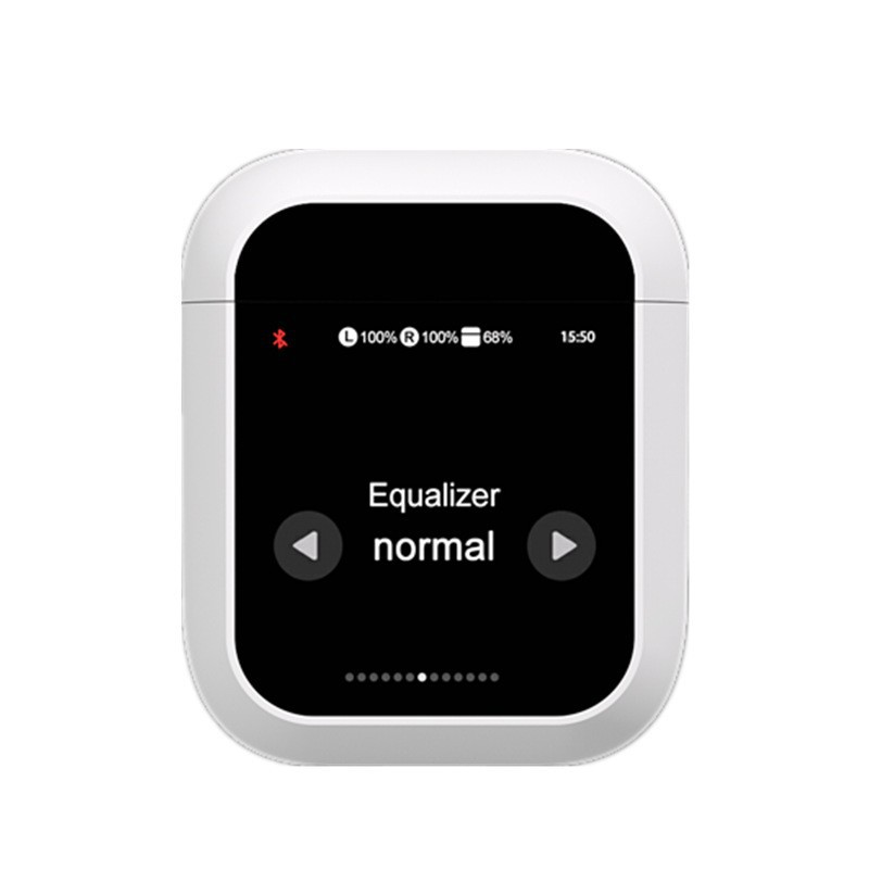 新款a2pro智能彩屏蓝牙耳机ANC+ENC降噪无线超长续航蓝牙耳机工厂 - 白色