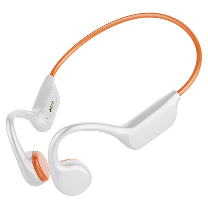跨境x7s骨传导游泳蓝牙耳机跑步专业8级防水32G内存运动降噪 - x7s/X7s白橙【32G内存+IPX8防水】