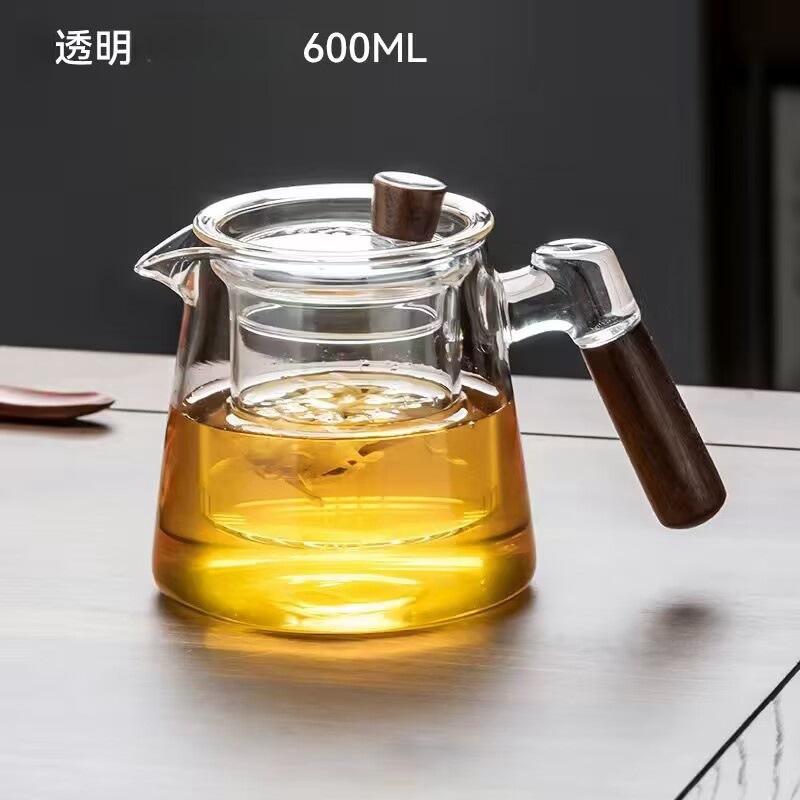 Стеклянный чайник большой вместимости Офисная чайная посуда Домашняя чайная посуда Высокотемпературный чайник Чайная сепарация Чайный набор