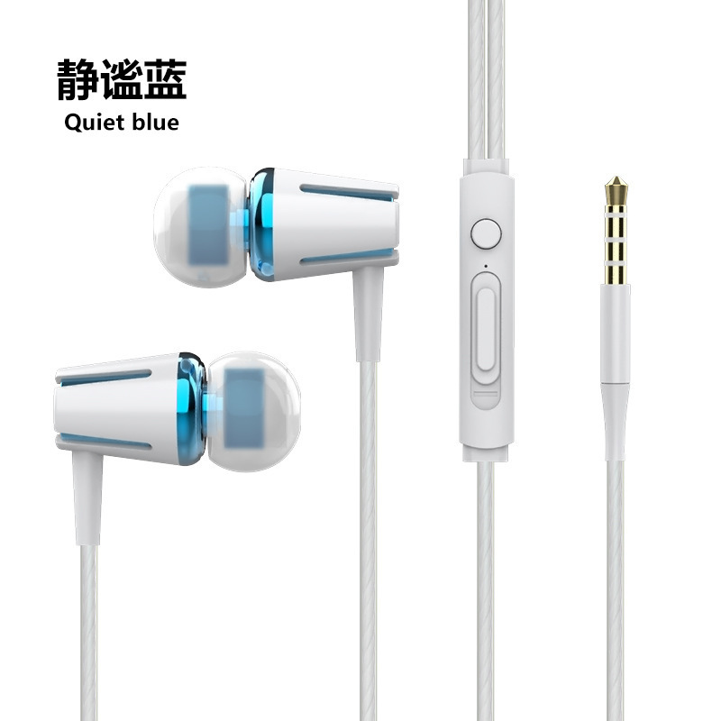 台式电脑监听耳机有线入耳式带麦克风双插头笔记本二合一3米2直播