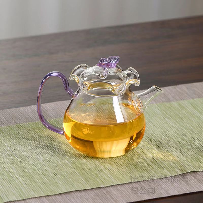 Стеклянные бабочки с высоким содержанием бора и кремния домашние чайные наборы кунг - фу дамы трехмерные чайники оптовое разделение чая - Ландыш - бабочка