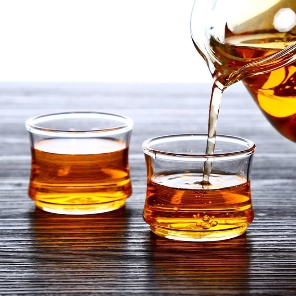 Теплостойкое стекло Небольшая чашка бамбуковая чашка чашка чая утолщенная чашка чайная чашка домашняя чашка Хозяин чашка кунг - фу чайный набор - Толстый бамбуковый чай 1 чашка