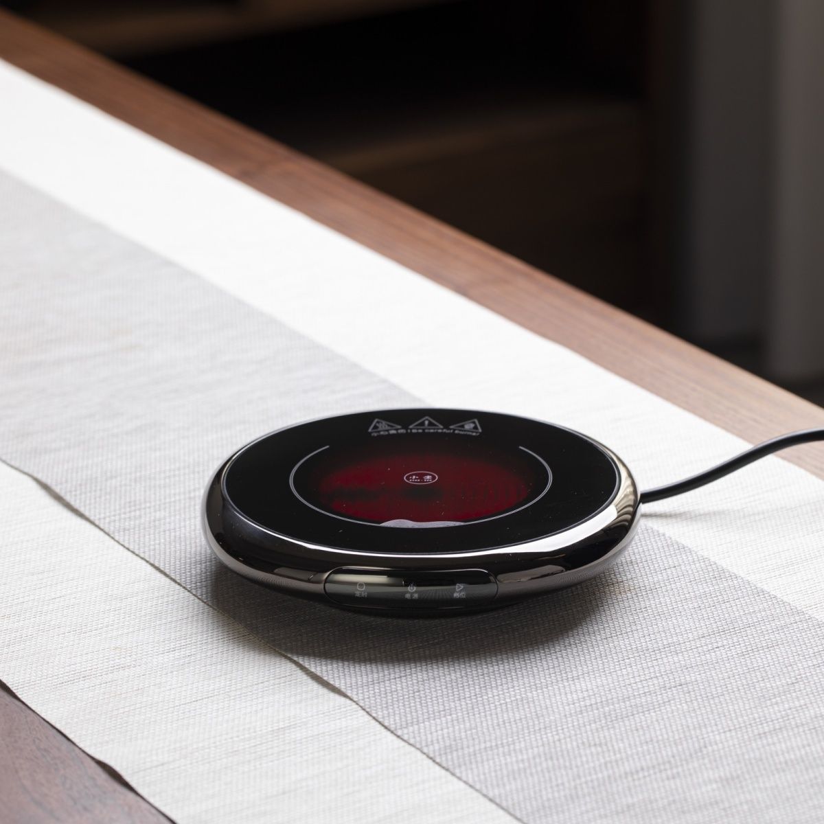 1300 Вт электрическая керамическая печь сверхтонкая печь малая чайная печь домашняя интеллектуальная термоизоляция чайник - Дымово - серая керамическая печь/миллилитр