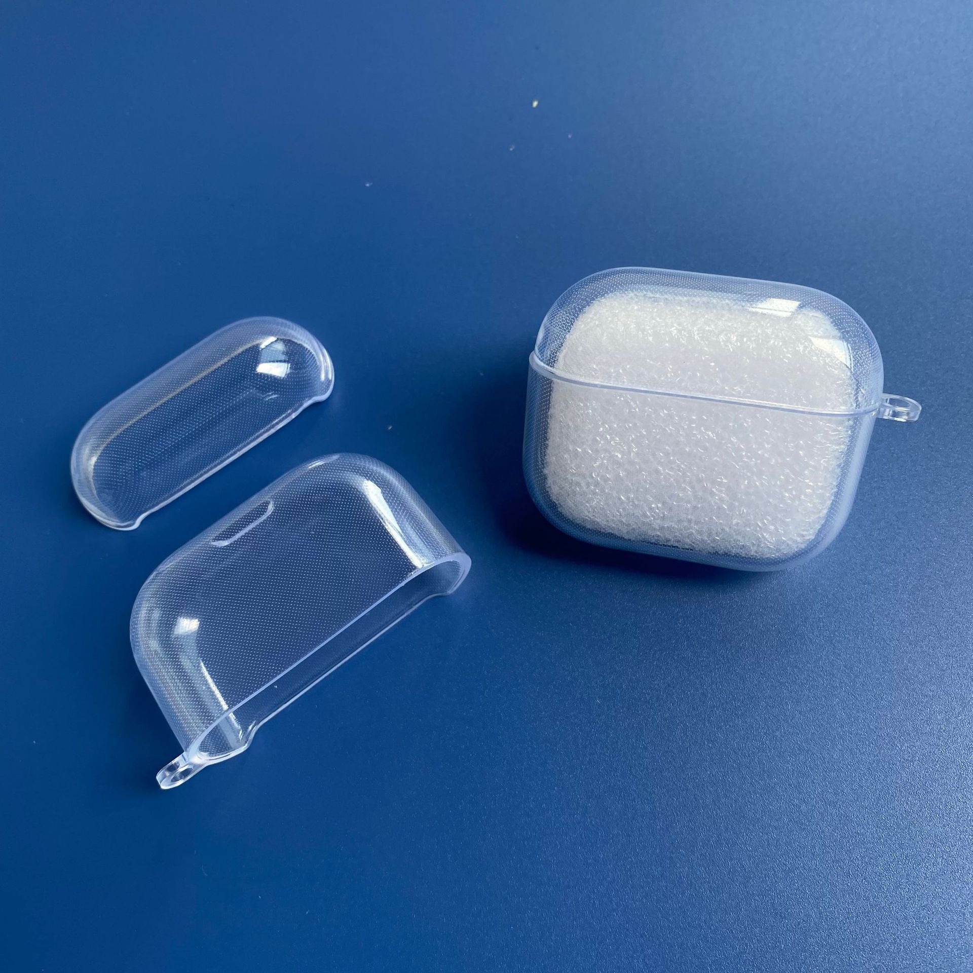 2025 Защитный чехол для наушников Apple airpodspro3 оболочка Pro 2 - го поколения Bluetooth 45 прозрачная защитная оболочка - Мягкая оболочка (без упаковки)/Airpods Pro3 (с подвесным ухом)