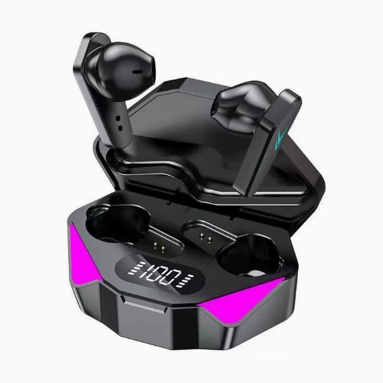 跨境电竞之眼智能电量显示无线蓝牙耳机入耳式超长续航蓝牙耳机 - 黑色/盒装