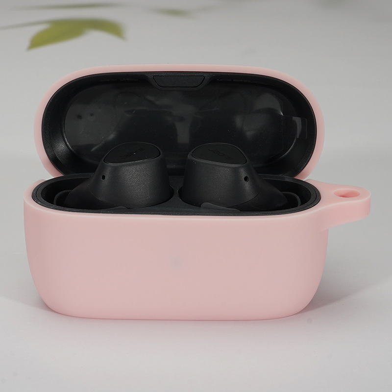 适用捷波朗ELITE 3耳机保护套 Jabra e3蓝牙硅胶套耳机收纳壳 - 粉色保护套+扣+OPP/适用捷波朗ELITE 3耳机保护套  不含耳机