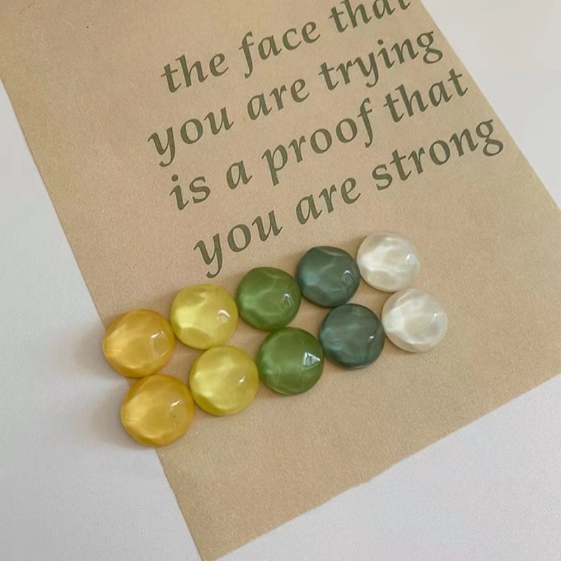 Железосос холодильник с мельницей Моранди полукруглая магнитная наклейка - Волнистый круглый зеленый желтый 10 шт. @ @