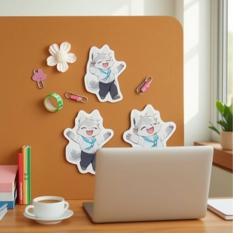 Креативный холодильник Акрил, наклеенный на заказ, DIY магнитный отсос, галлюциноген, аниме, мультфильмы, милые магнитные наклейки. - Прокладка холодильника Acquare.