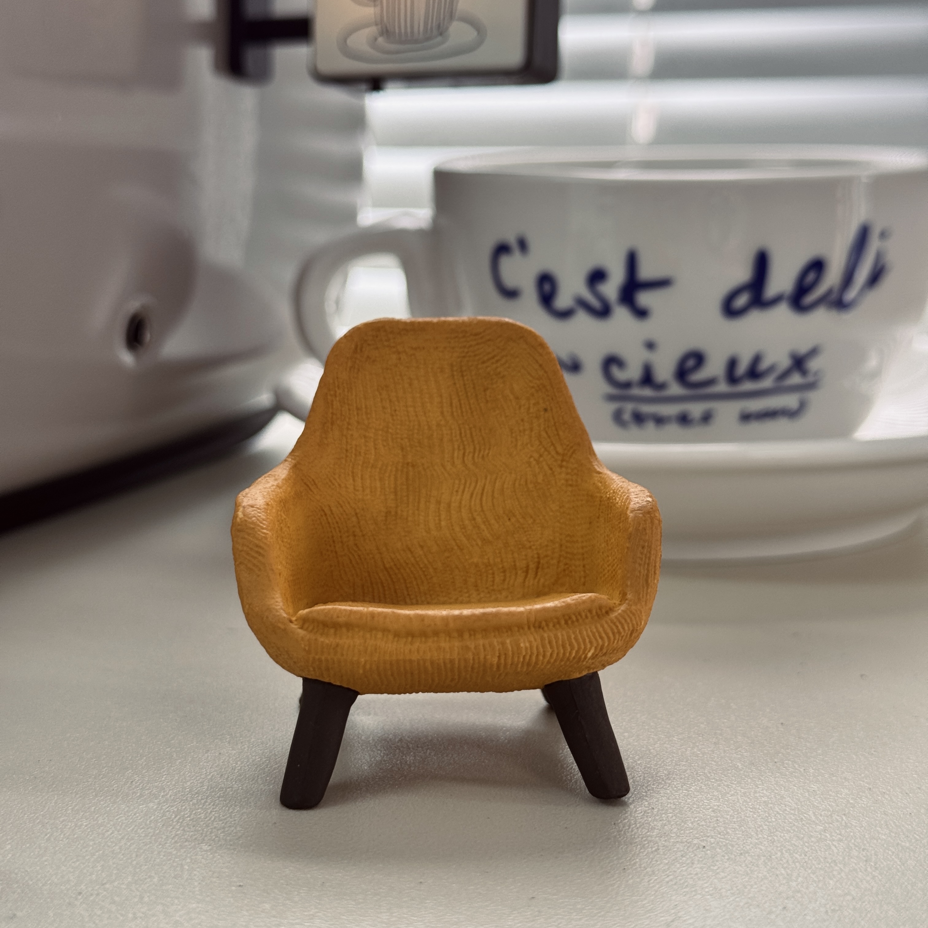 Атмосфера Кофейный угол боковой отсос Светильник Холодильник наклейка coffee магнитная отсос декоративный миниатюрный световой ящик - @ Желтый одноместный диван - в