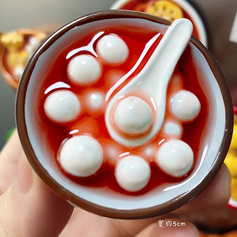 Еда, холодильник, местная кухня, овощи, стереосмола, десерты, закуски, магнитные украшения, распродажа, прямая продажа - Белый суп