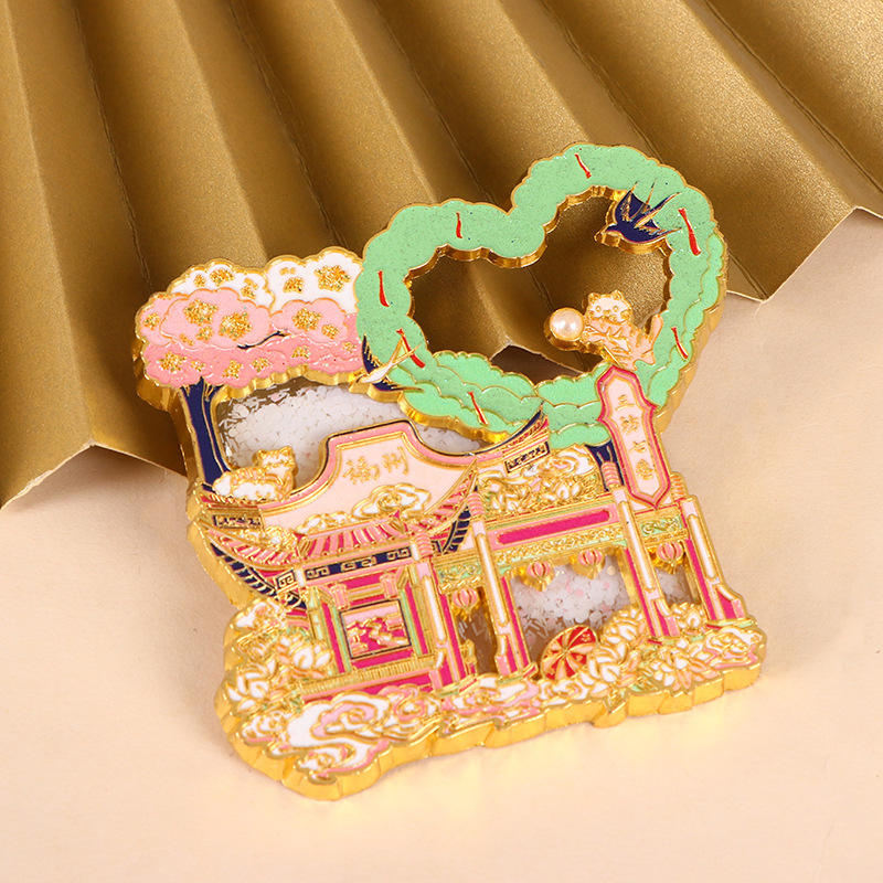 Customized Metal Refrigerator Sticks, Magnetic Tourist Souvenirs, Handheld Gifts, Soft Magnetic Sticks, Tourist Attraction Souvenirs, Customized - Style 1