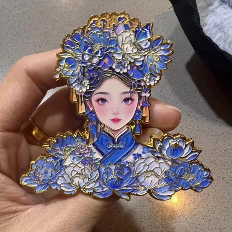 Шаньдун Цзинань Вэньчжуан озеро Дамин Ся Юйхоу холодильник с ключом пряжка металлическая Yakeli Шаньдун Цзинань Вэньчжуан - Металлический холодильник для летнего дождя 1 шт.