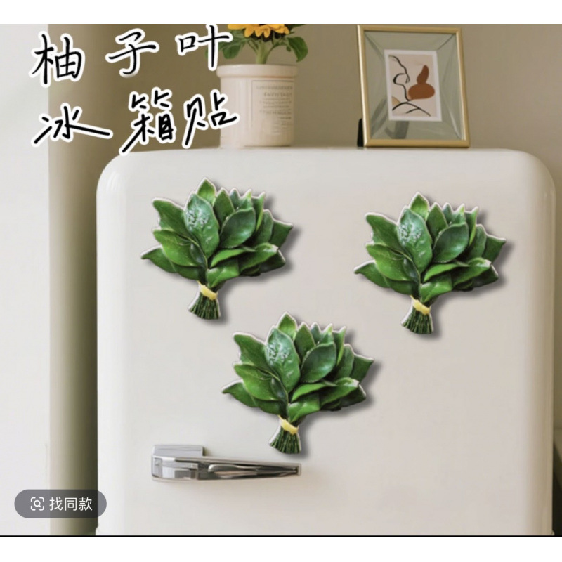 Магнитный грейпфрутовый лист, наклейка на холодильник, доставка подарков, подарков, морозильников, украшений. - Зелёный грейпфрут