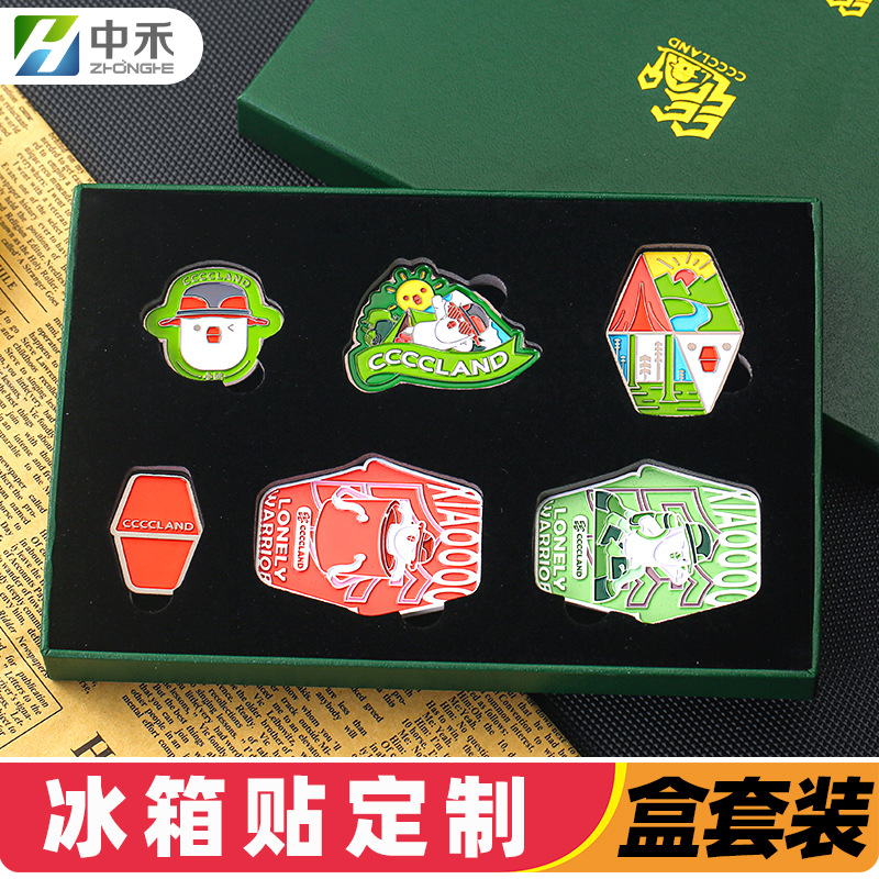 Металлический комплект холодильник, сплав, выпуклая краска, холодильник, декор, городской туристический холодильник, сувениры.