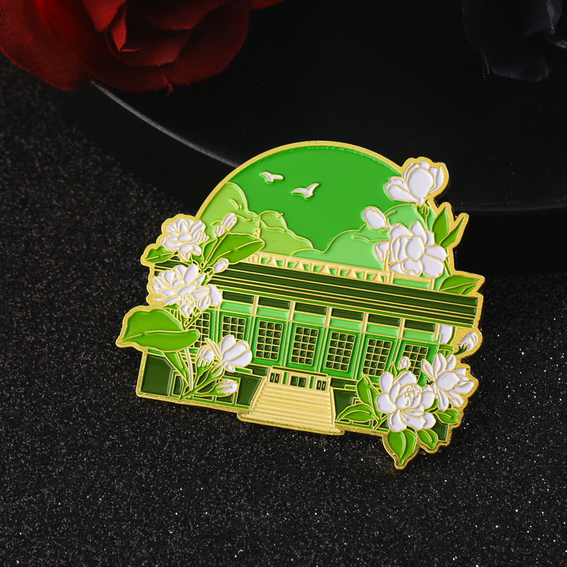 Customized urban metal refrigerator stickers, cultural and creative baked paint refrigerator magnetic stickers, scenic spots, museums, flowing sand magnetic stickers - Customized consulting customer service