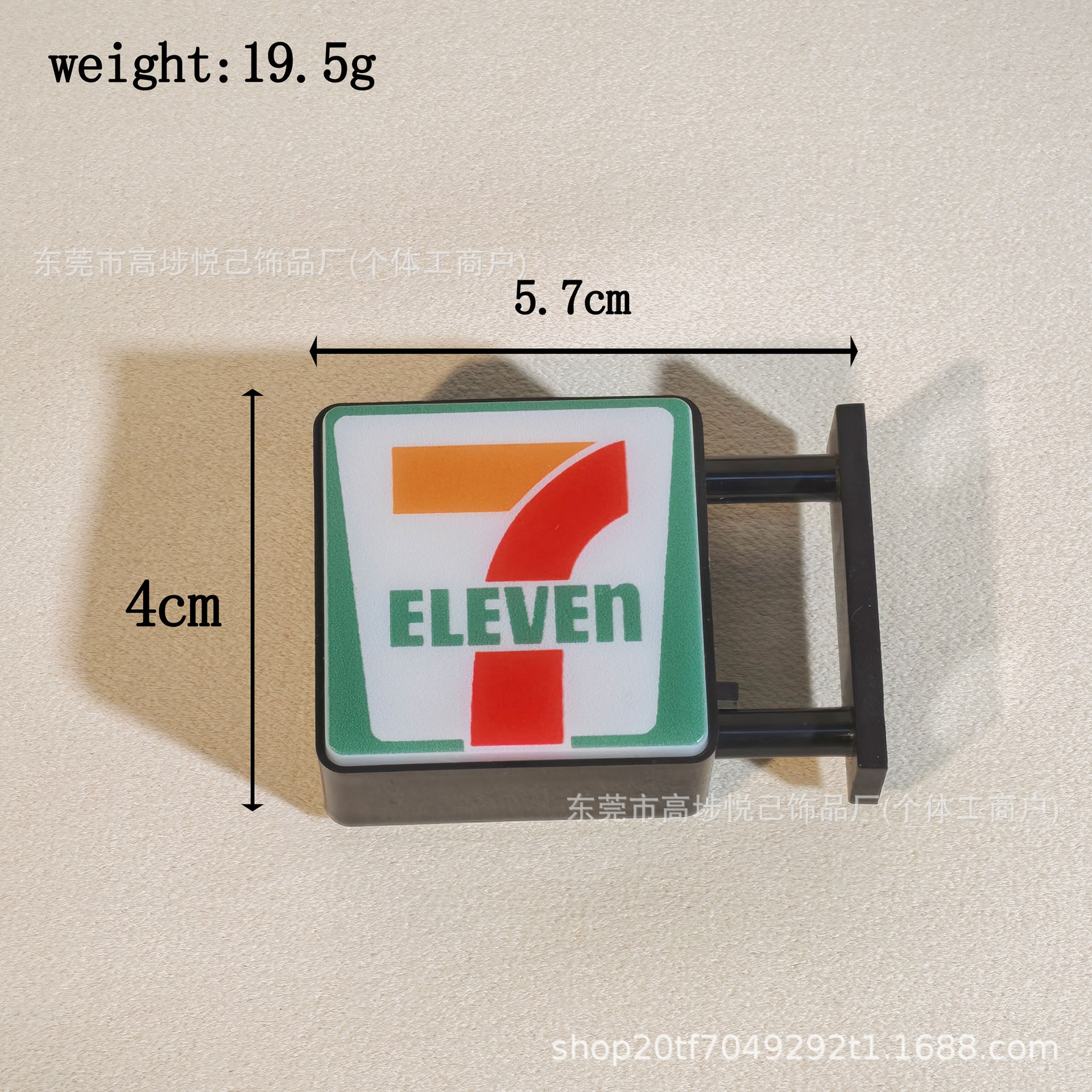 Холодильник с квадратными лампами наклеен на 711 магнитно - абсорбционный декор для всей семьи, миниатюрный светодиодный ящик, показывающий круглый холодильник магнит