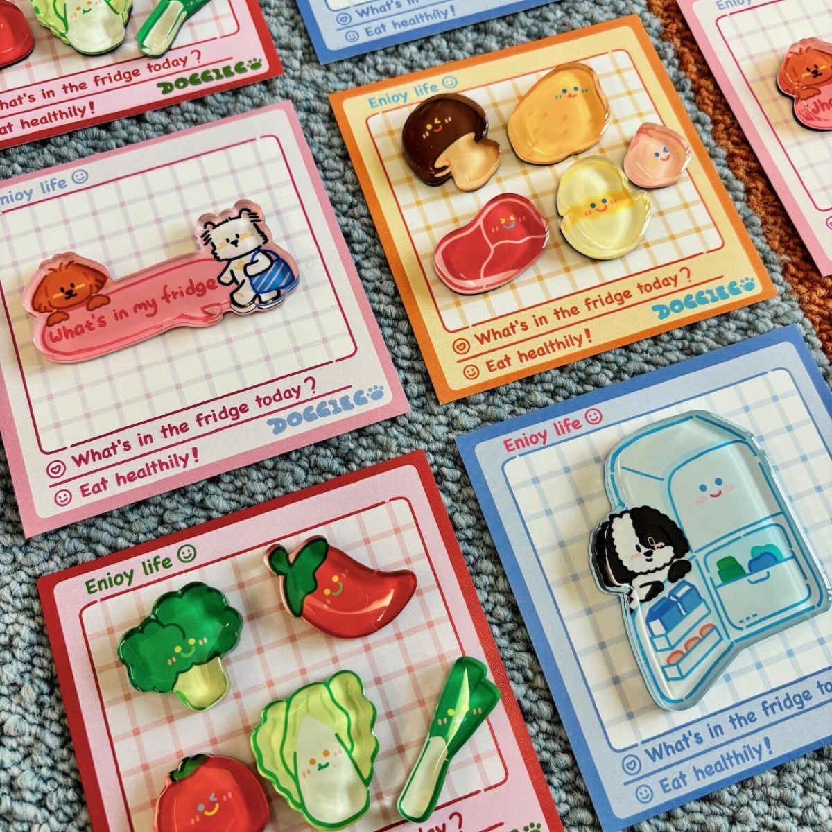 Акрил холодильник наклеить diy настроить магнитную наклейку город аниме