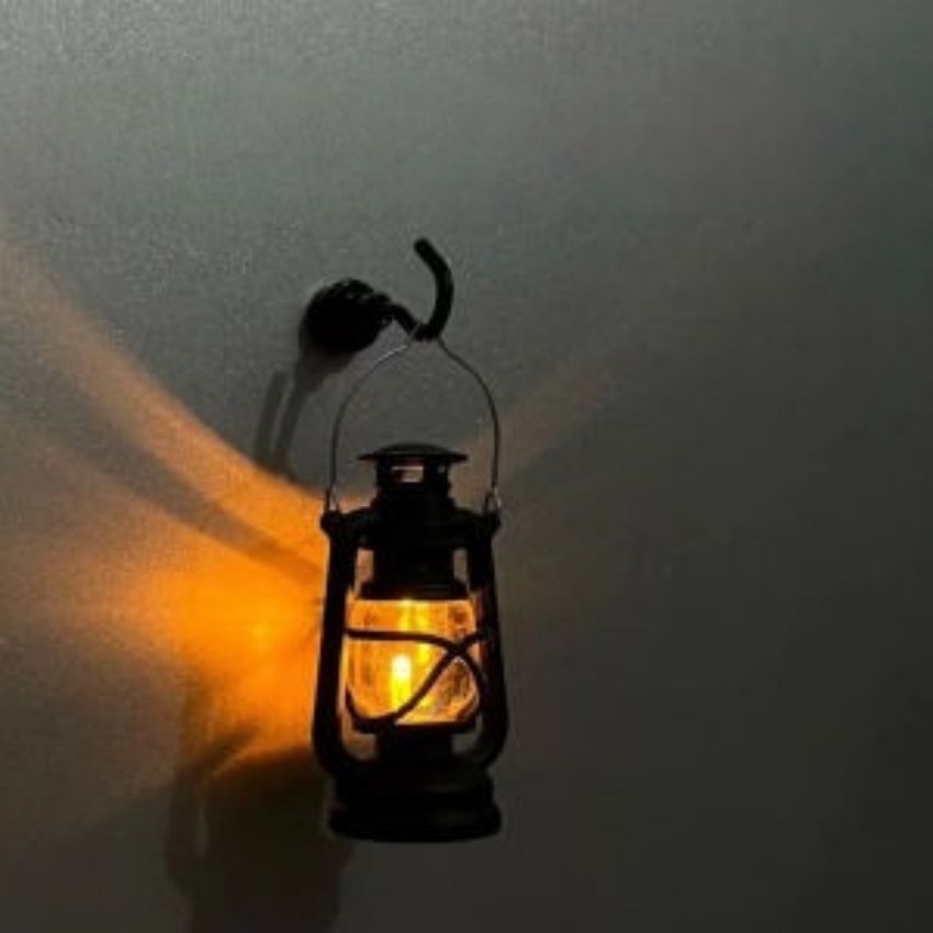 Ветер Рождественская атмосфера трехмерные гирлянды магнитный всасывающий холодильник мини керосиновые лампы домашние аксессуары трансграничные - Старая керосиновая лампа Холодильник