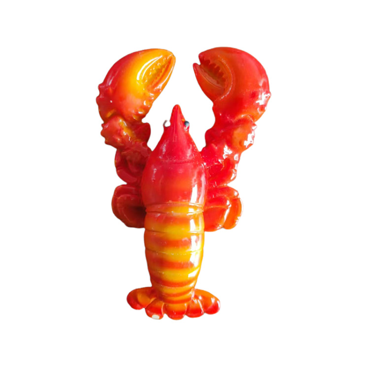 Новый Ins3D стереоскопический пищевой холодильник наклейка домашний декор магнитная всасывающая наклейка креативная магнитная наклейка холодильник дверь - Лобстеры