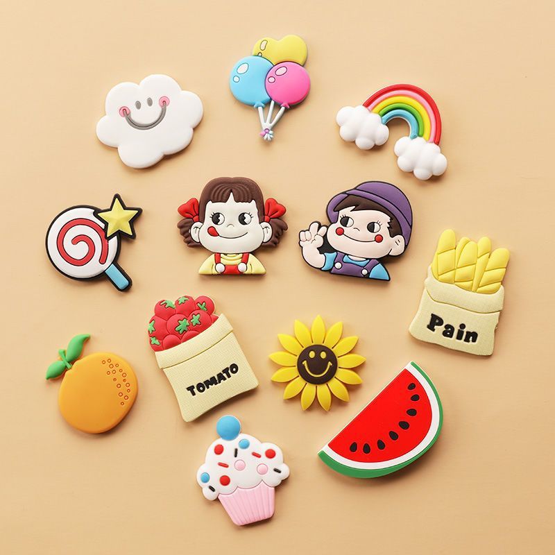 Refrigerator magnets 3D three-dimensional decoration, safe and festive Chinese style magnets creative side - Bu Er Jia Magnetic 12 Piece Set (99% Choice)