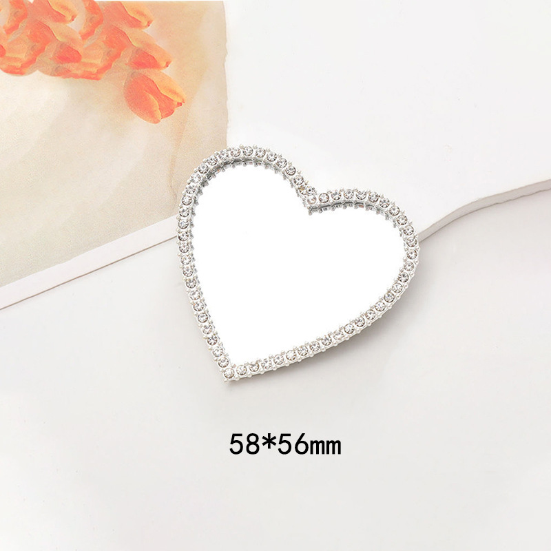 Инородное зеркало магнитный абсорбирующий холодильник декоративный магнитный наклейка нерегулярное маленькое зеркало магнитный абсорбент творческий подход - Бриллиантовая рамка Любовь