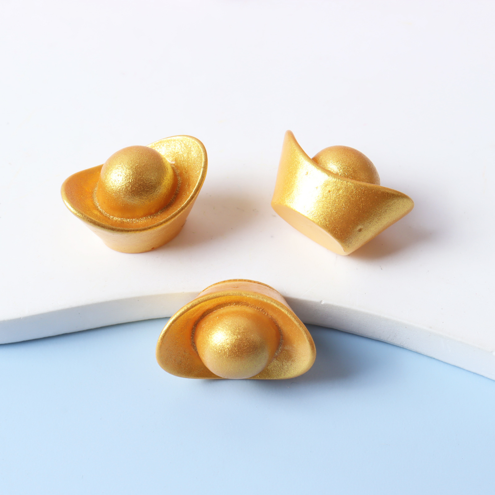 立体仿真金元宝树脂配件diy微景观手机壳摆件吊坠冰箱贴饰品配件 - 元宝