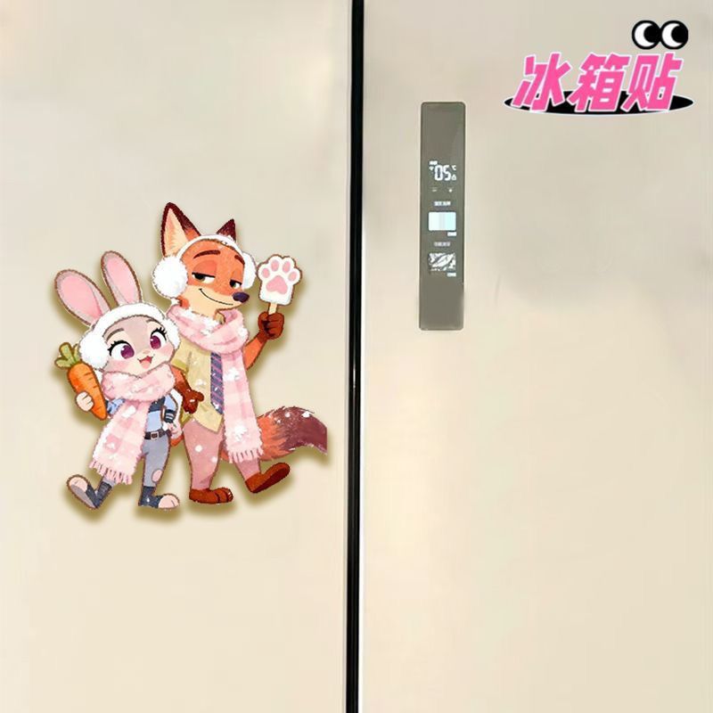 Crazy Animal City refrigerator stickers, creative acrylic magnetic stickers, high aesthetic home decoration, gift for friends - Nick Judy [Style 1]