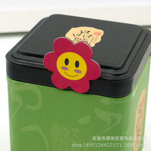 Магнитный цветок, магнитная наклейка, красный цветок, улыбка, холодильник, награда, учебные пособия, маркировка, магнит, доска, доска, наклейка - красный