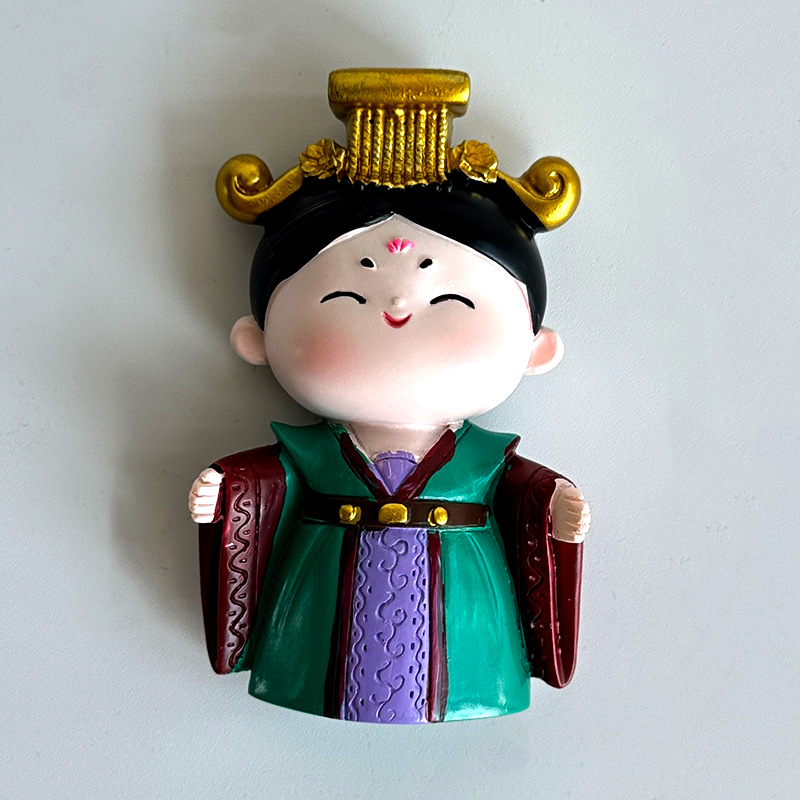 西安文创冰箱贴旅游纪念品李白武则天狄仁杰杨贵妃可爱创意工艺品 - 武则天