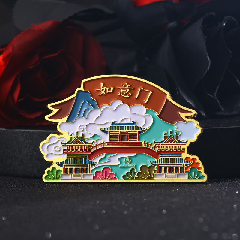 Новый металлический холодильник наклеен на заказ Популярная туристическая карта города Магнитная абсорбция холодильник наклеен оптом - Холодильник - 28 акриловых магнитов