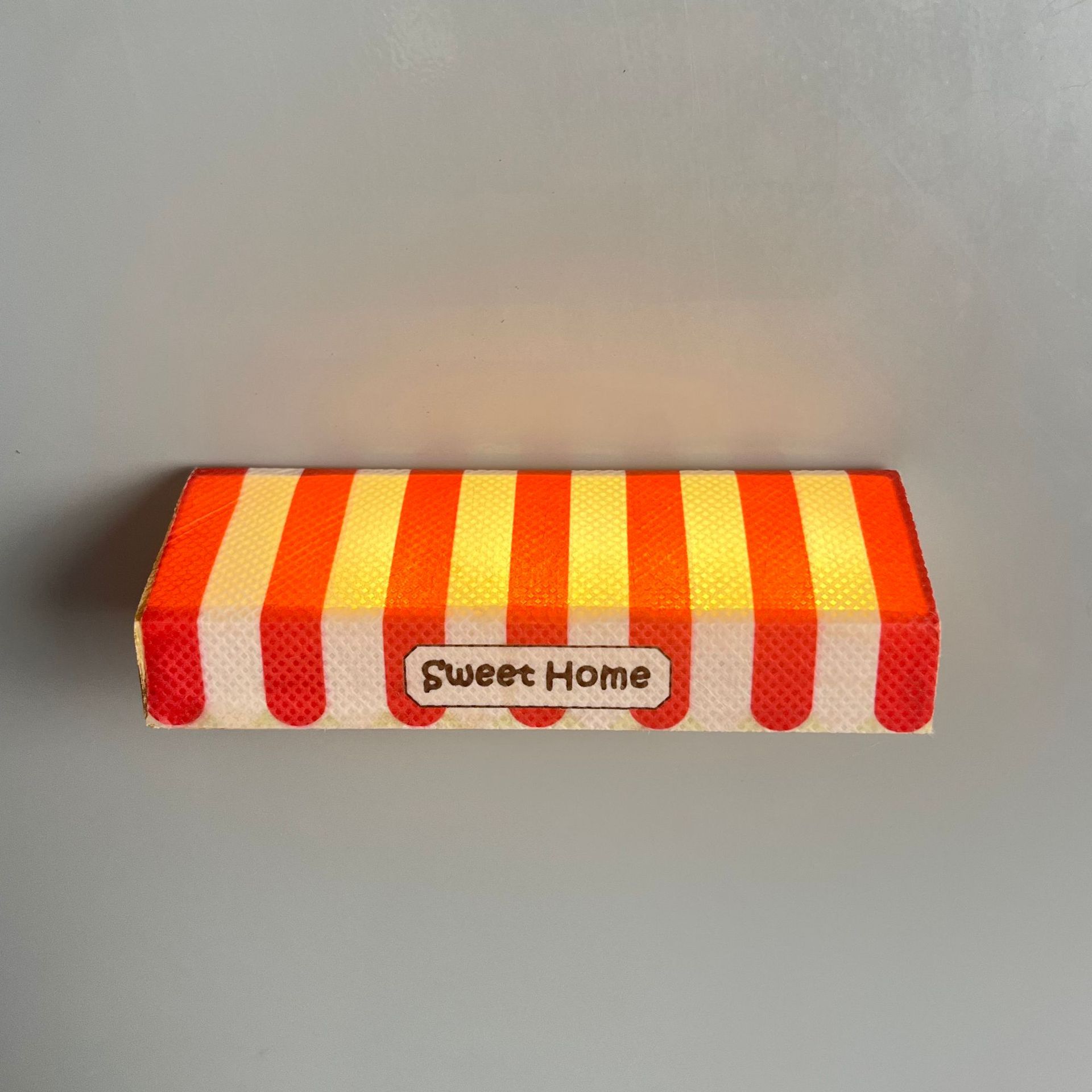 Magnetic light emitting rain shelter refrigerator sticker 3D three-dimensional internet famous explosive strong magnetic simulation miniature stall home atmosphere light