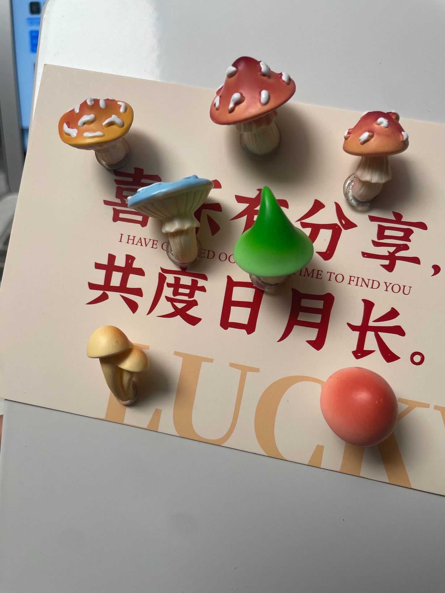 Simulated Mushroom Mushroom Mushroom Refrigerator Sticker Magnetic Decorative Sticker Yunnan Tourism Creative Home Decoration Magnetic Sticker - Randomly select a small mushroom