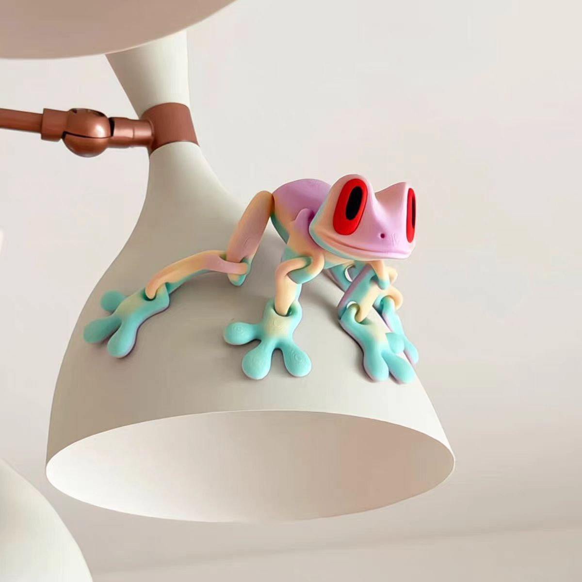 Magnetic Frog Creative Refrigerator Adhesive Magnetic 3D Printing - ★ 1 frog refrigerator sticker 【 Random color 】 ★